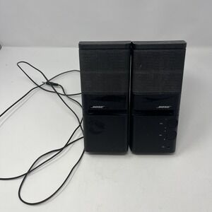 BOSE "MediaMate"  Computer Speakers Personal Stereo Pair Black Untested‎